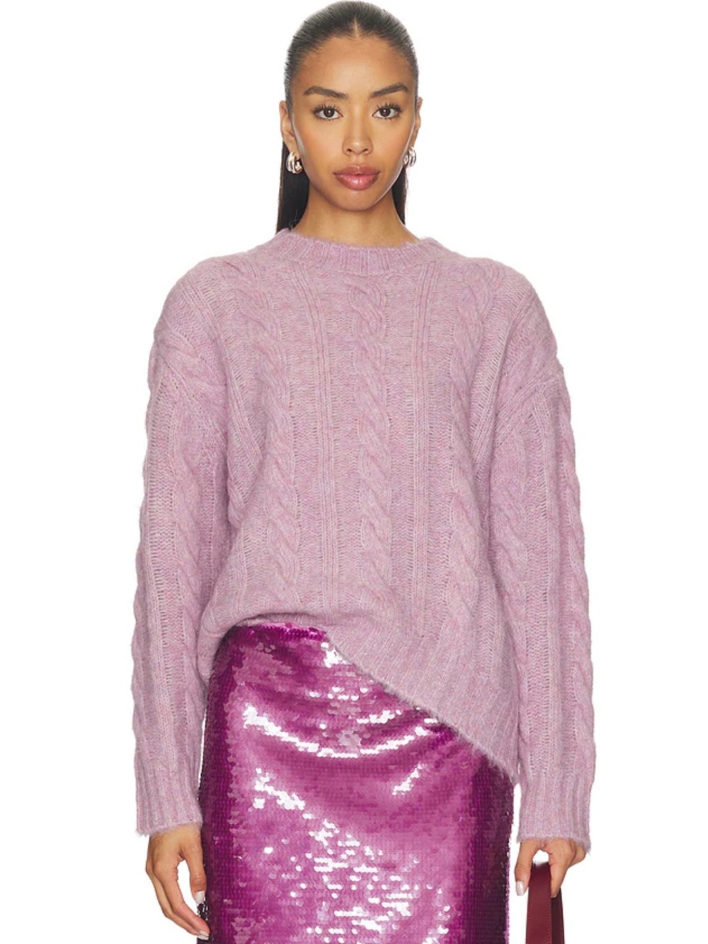 New! ASTR the Label Violetta Wool Alpaca Blend Sweater Size Small